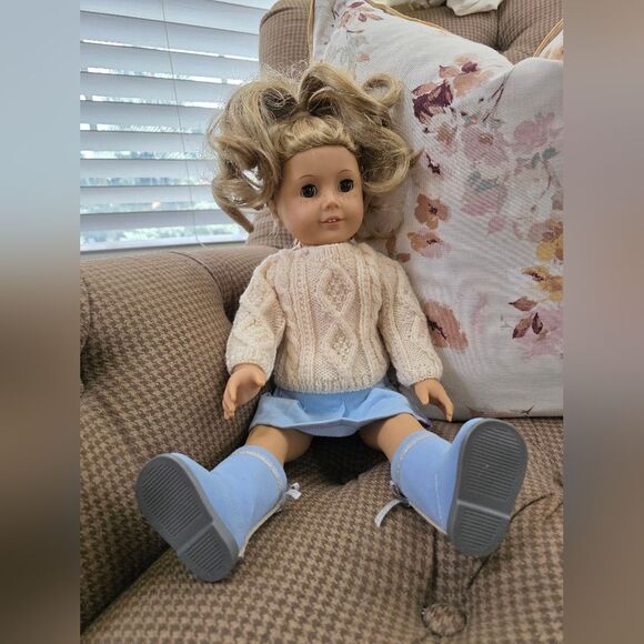 American Girl 18"  Doll Blonde Hair Isabelle Doll Brown Eyes Pleasant Co Vtg - Picture 1 of 15